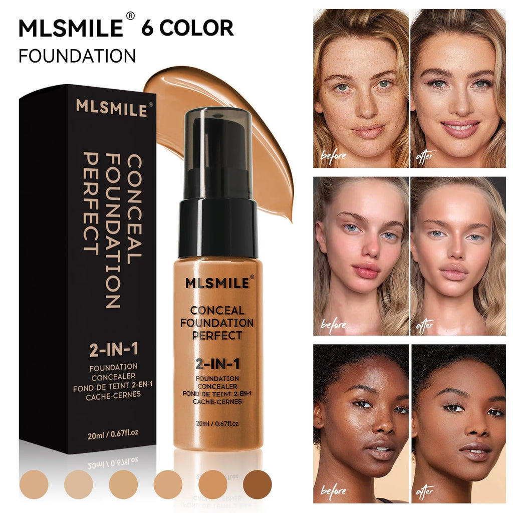 Tidesmit matte liquid foundation for oil control and long lasting face makeup base texture detail view