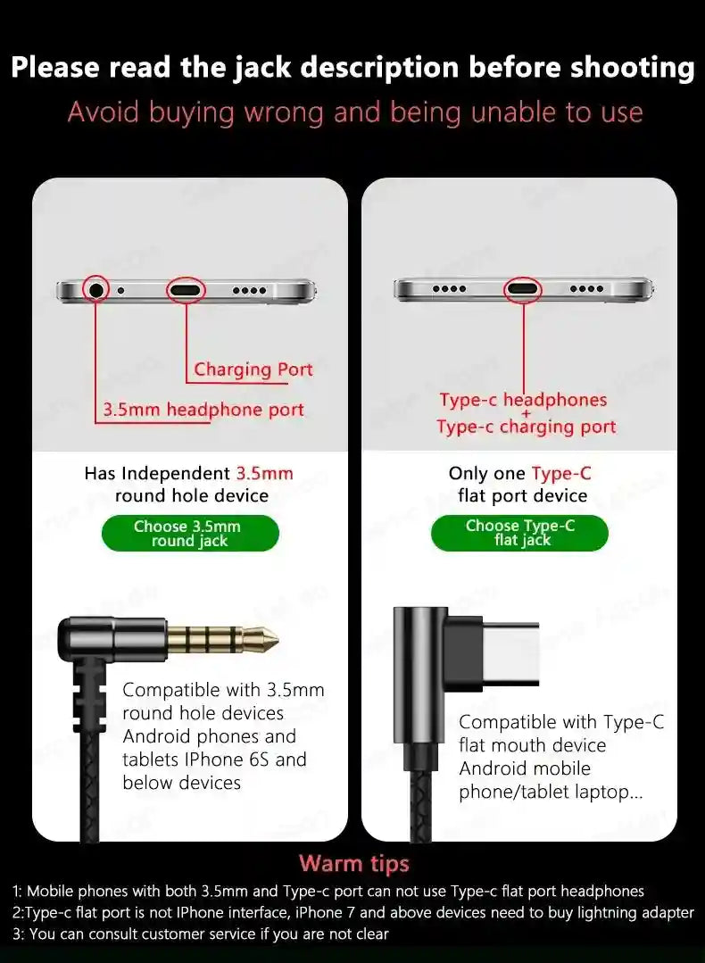 Wired Gaming Earphones USB-C HiFi Bass with Low Latency Mic Tidesmit