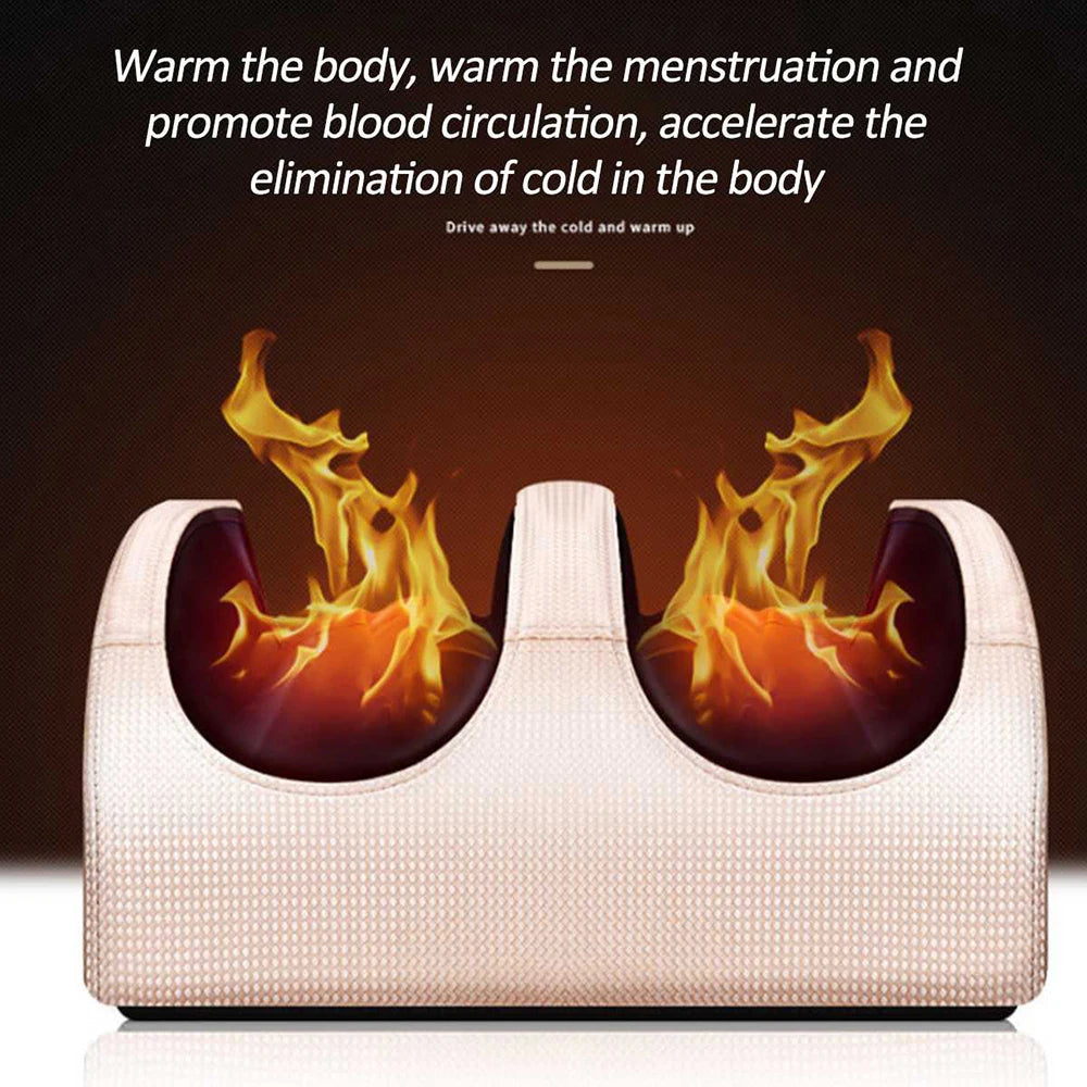 Electric Foot Massager with Shiatsu Heat - Portable Wellness Tool Relaxation Treatment Tidesmit