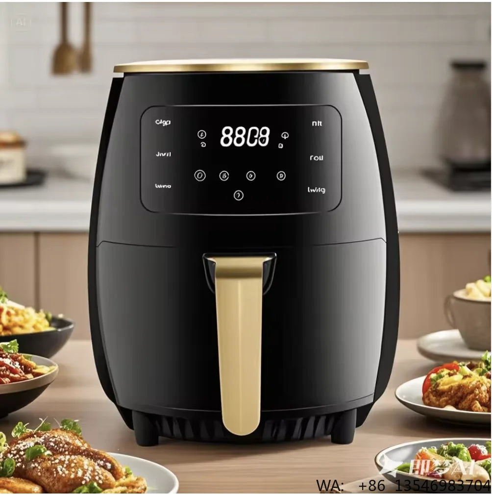 6L Capacity Home Commercial Automatic Air Fryer Digital Multifunctional Oil Free Electric Fryer