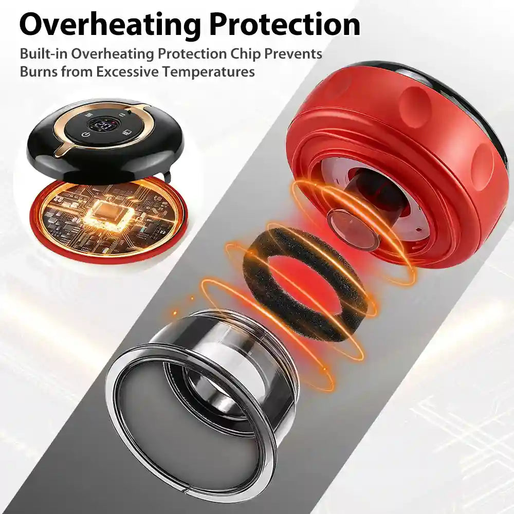 Electric Cupping Massager: 12-Gear Heat Therapy for Muscle Relief Massage Roller Tidesmit