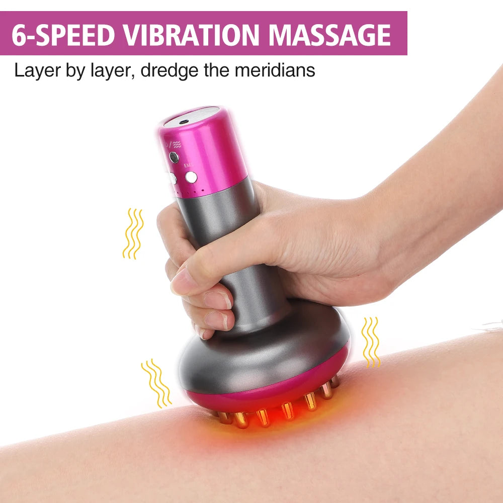 Electric Gua Sha Tool: Rechargeable Muscle Relief & Heat Therapy Body Shaping Massage Equipment Tidesmit