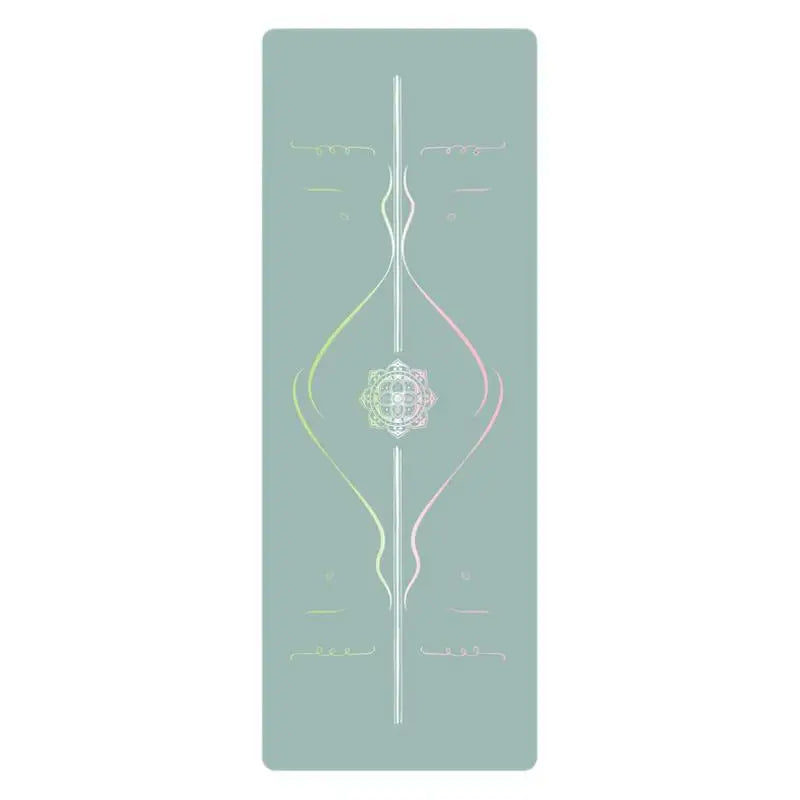 Professional PU Natural Rubber Yoga Mat, Non-Slip Grip Thickened Shock-Absorbing Exercise Dance Fitness Mat