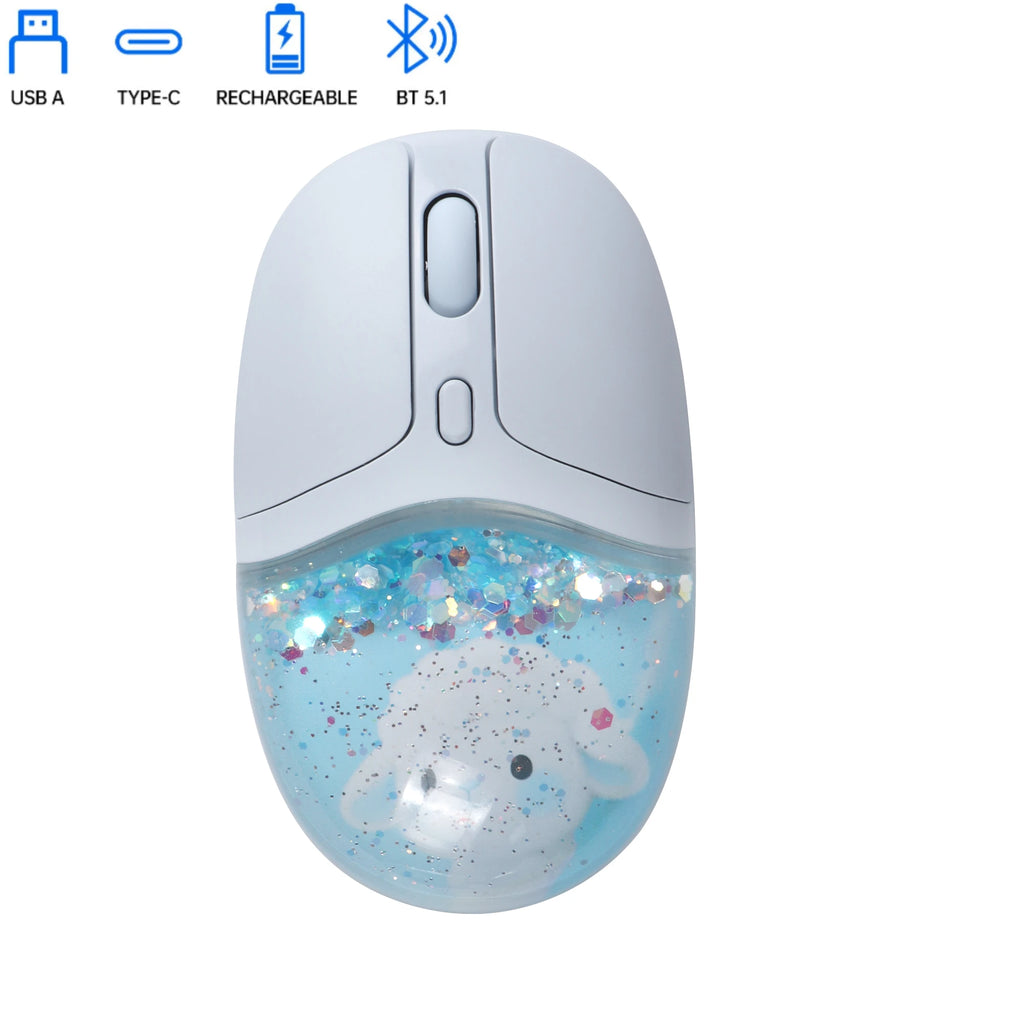 Creative Cute Floating Aquarium Animal 2.4 Wireless Mouse Ergonomics Mute Liquid Mice For PC Laptop Computer Accessoires Gifts