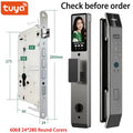 Tuya 3D Face Real-time Intercom Smart Door Lock Biometric Electronic Security Camera Intelligent Fingerprint Password Key Unlock