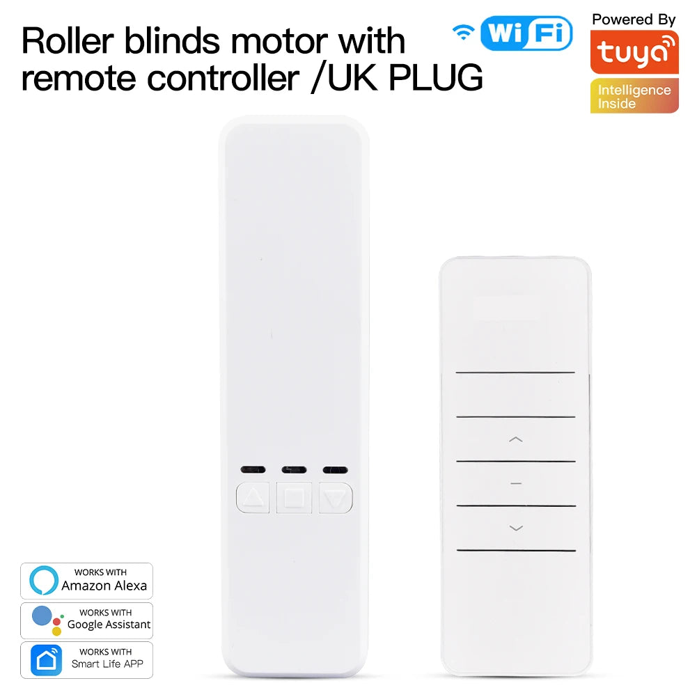 Smart WiFi Roller Shade Drive Motor Kit - App & Voice Control with UK Adapater Tidesmit