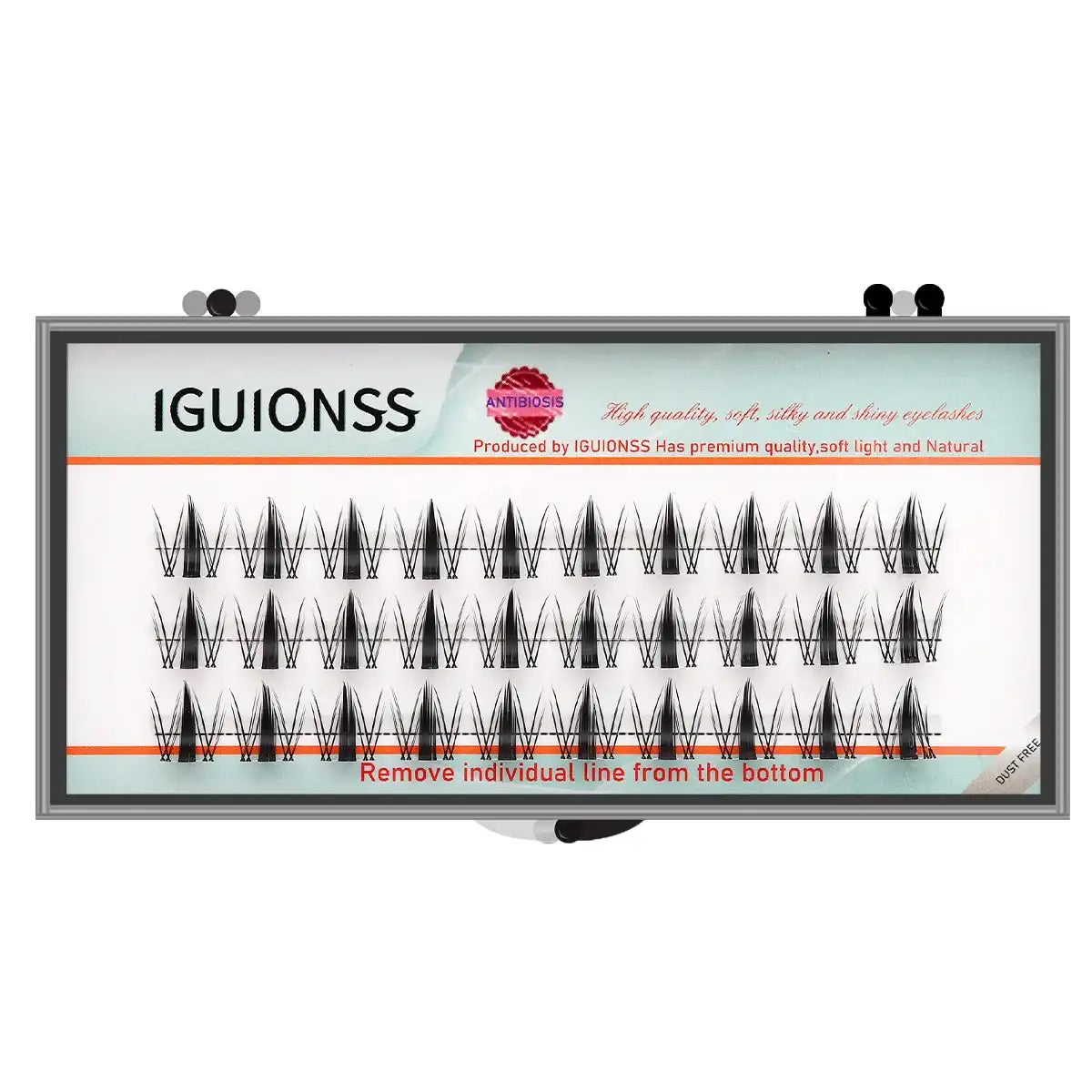 IGUIONSS Segmented False Eyelash Extension DIY Natural Individual Lash Makeup Tools Soft Easy to Operate Eyelashes False Eyelashes Tidesmit