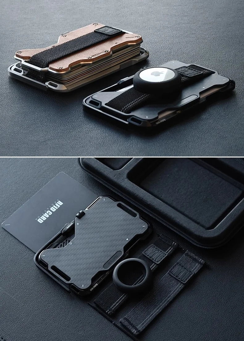 Magnetic Carbon Fiber Wallet: 6-in-1 Slim Fit Phone Case Tidesmit