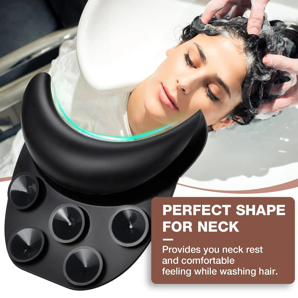 Shampoo Bowl Neck Rest - Non-Slip Silicone Salon Cushion for Comfort Massage Chairs Tidesmit