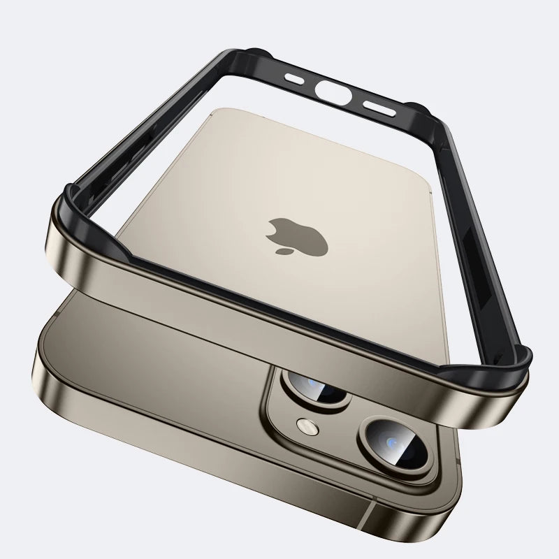 iPhone 17 Aluminum Bumper Case - Slim Military-Grade Metal Frame Tidesmit
