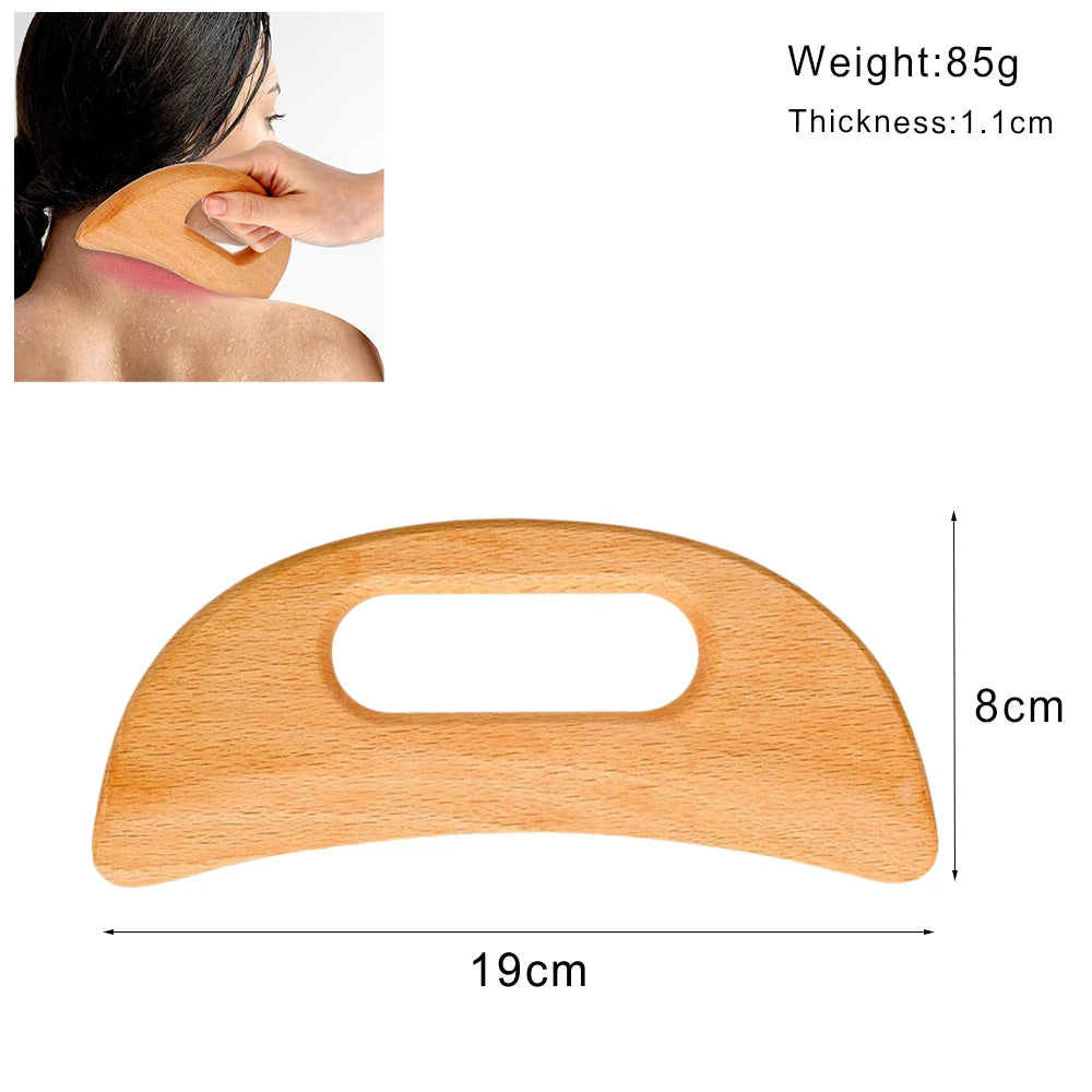 Wooden Lymphatic Drainage Massager Tool for Targeted Body Contouring Back Massage Instrument Body Massage A Tidesmit