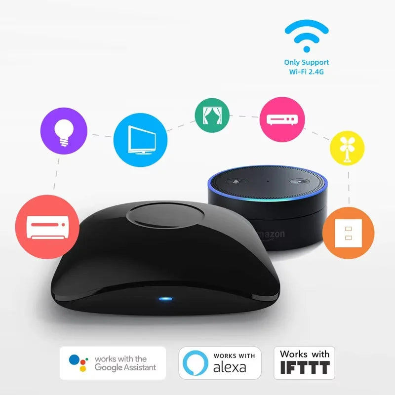 BroadLink RM4 Pro RM4+ HTS2 Version Smart Remote Control with Temperature Humidity Sensor Wireless Universal Remote Smart Home