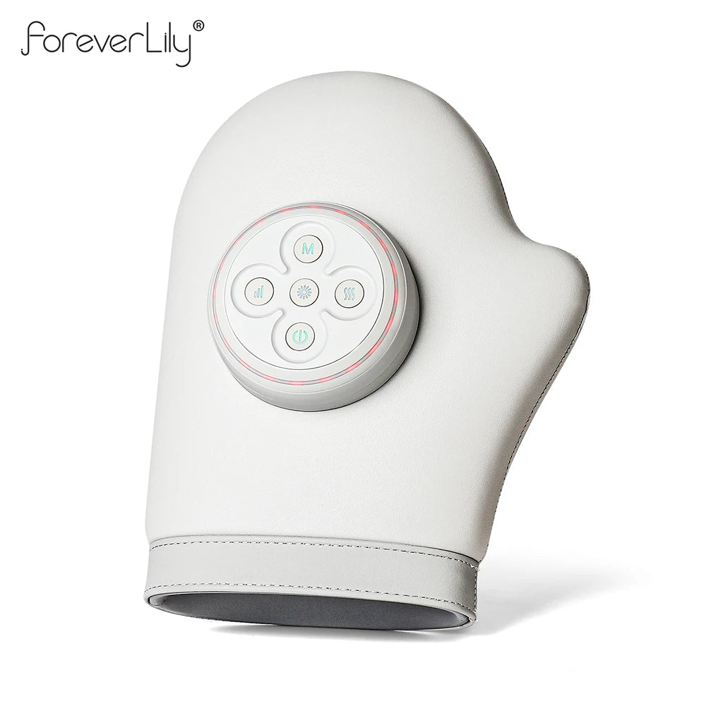 Electric Hand Massager with Heat and Air Compression - Tidesmit White Relaxation Treatment Tidesmit