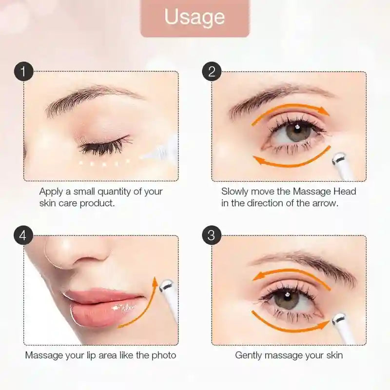 Eye Massage Instrument for Dark Circles and Puffiness - Rechargeable Eye Massage Instrument Tidesmit