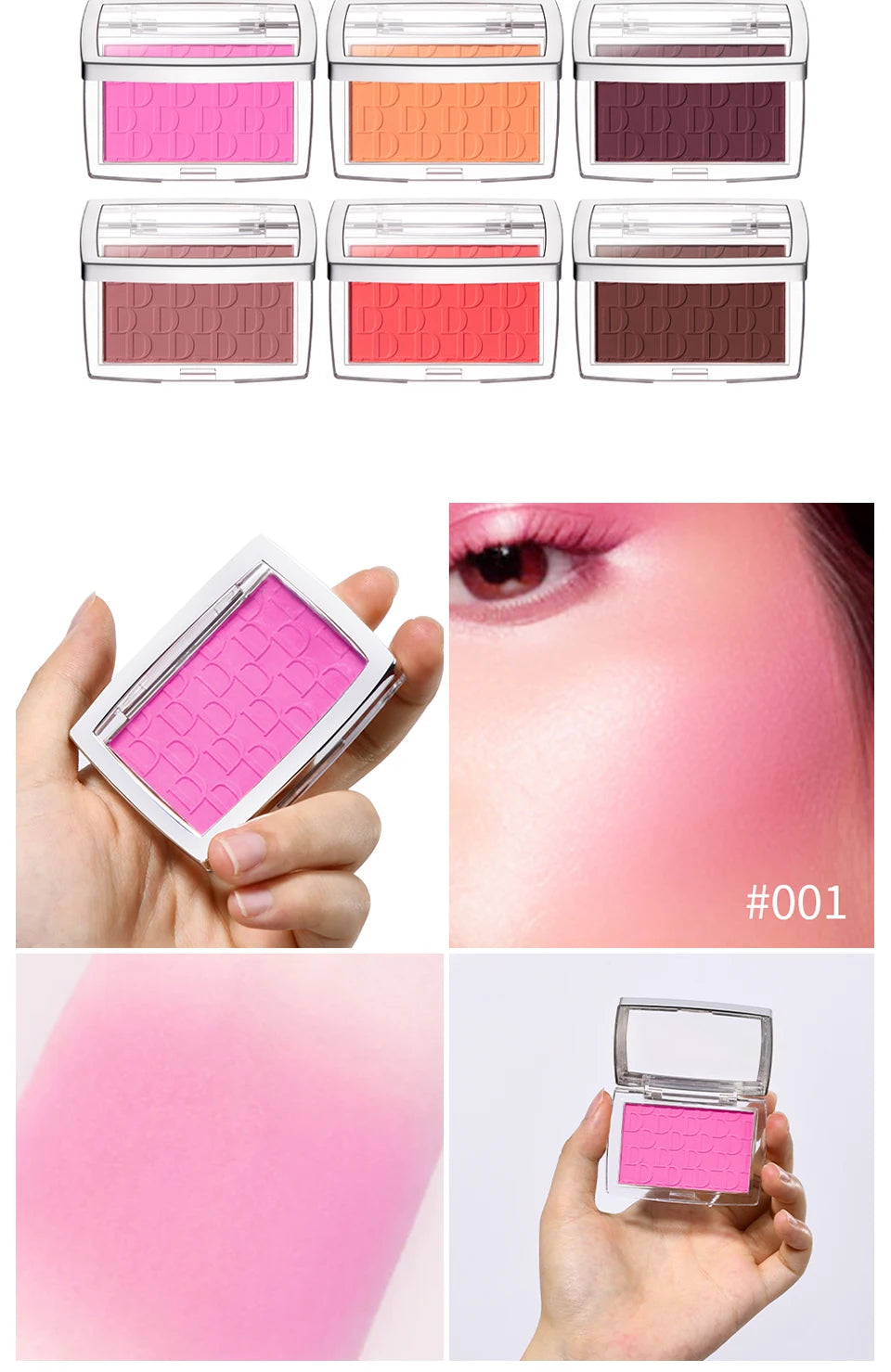 Tidesmit waterproof blush matte natural cheek tint for face contouring and soft makeup look texture close-up