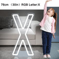 76cm Tall LED Alphabet Light Up Letters for Professional Event Decor 76cm X White Tidesmit