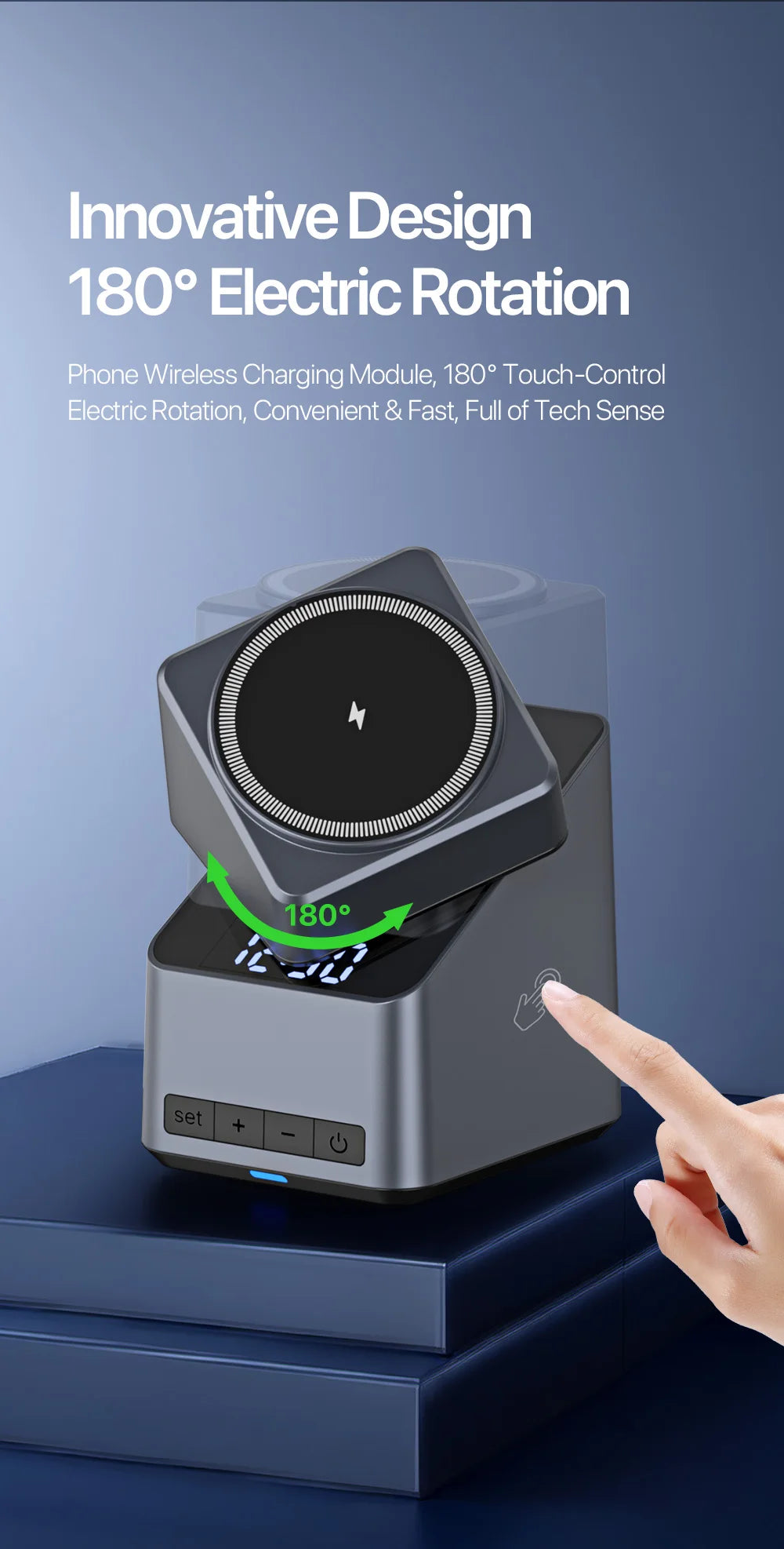 4 in 1 Wireless Charger: Qi Certified Fast Charging Station for Apple Tidesmit