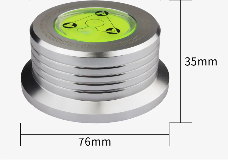 50Hz LP Vinyl Record Player Universal Music Player Aluminum Alloy Disc Turntable Stabilizer With Level Accessories Weight Clamp