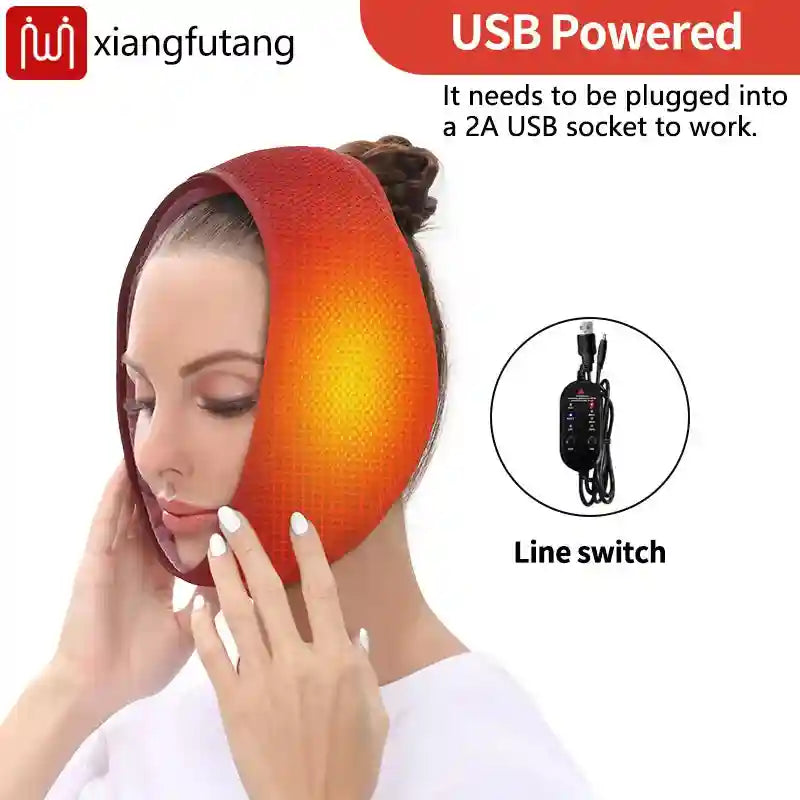 Wearable Facial Heating Pad for Jaw Pain Relief - Tidesmit Wellness Massage Cushion Tidesmit