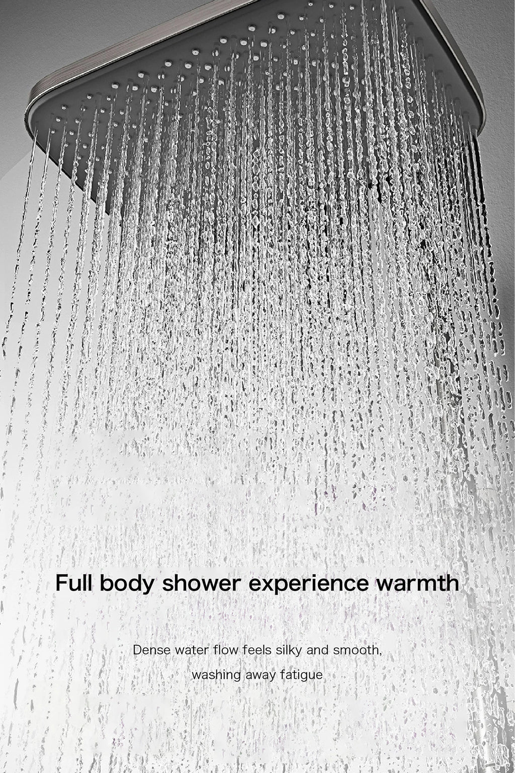 Luxury Brass Gun Gray Shower System Intelligent LED Digital Display Constant Temperature Design, Dual Control Bathroom Faucet