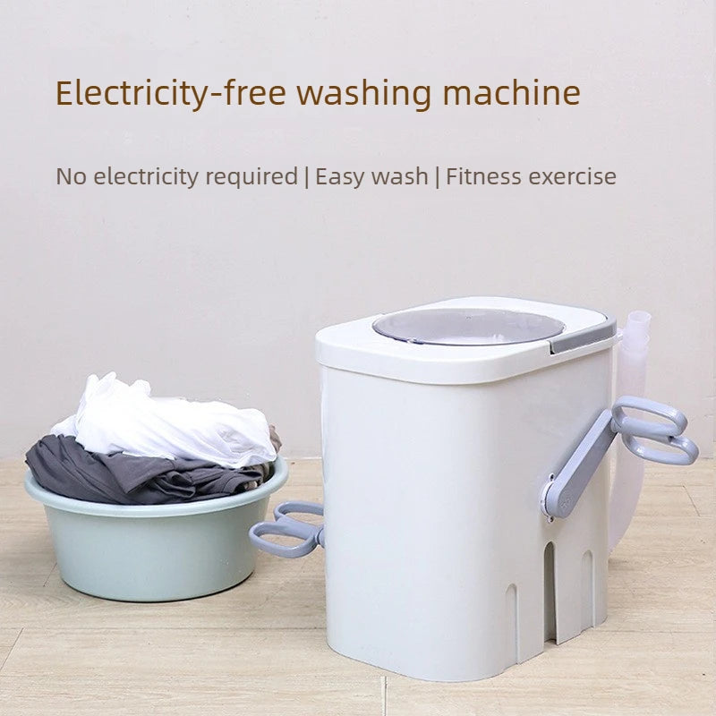 Tidesmit manual laundry machine with pedal and crank mechanism for washing infant clothes and small shoes