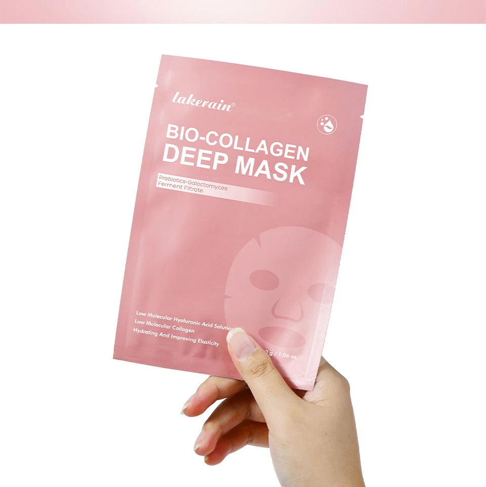 Bio-Collagen Deep Face Mask Shrink Pores Deep Hydrating Overnight Mask Moisturizing Refreshing Brightening Face Skin Care