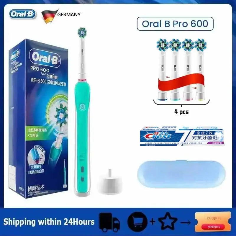 Oral B Sonic Electric Toothbrush PRO4000 RPO600 D12 Vitality Rotating Tooth Brush for Adults Oral Cares Rechargeable Waterproof
