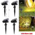 4PCS Solar Powered Outdoor Wall Light 3 Modes Security Lamp for Patio Garden Porch Fence Corridor Balcony 5 LED Bulbs Motion Sensor Solar Pathway