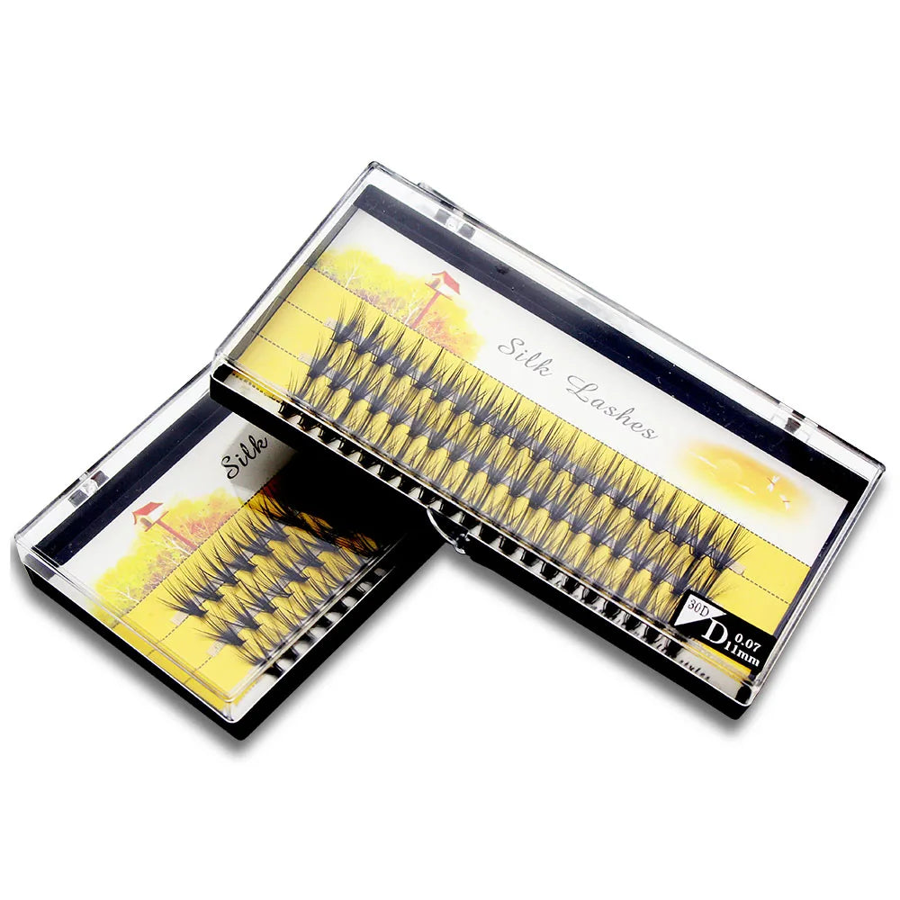 Individual Cluster 3D Volume Silk Lashes by Tidesmit False Eyelashes Tidesmit