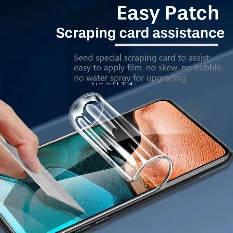 4Pcs HD Full Cover Hydrogel Film for Samsung Galaxy S23/S24/S25 Ultra S24FE Screen Protection Film S20Plus S22/S21Ultra No-Glass AE Tidesmit