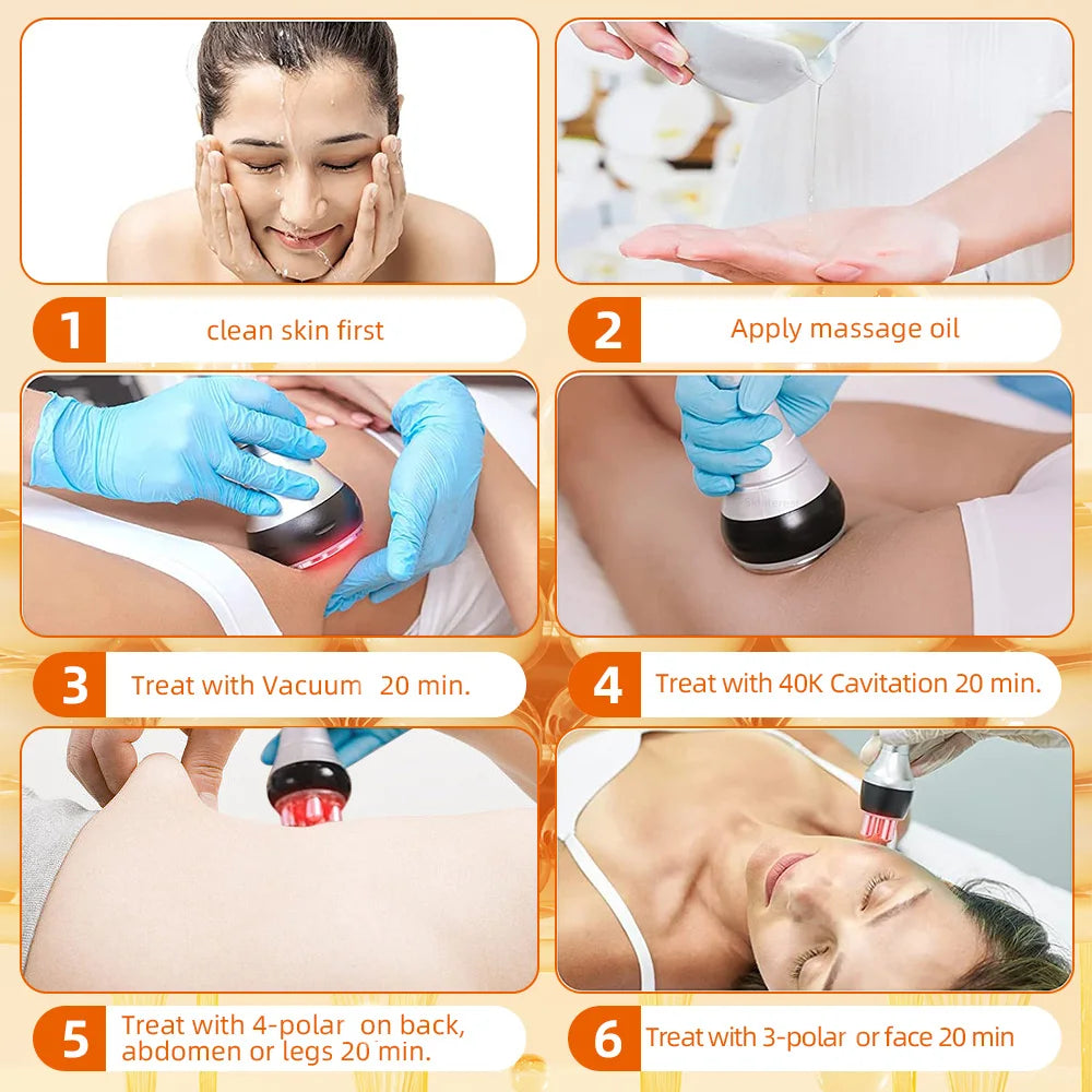 40K Cavitation Slimming Machine for Body Contouring and Skin Tightening Body Shaping Massage Equipment Tidesmit