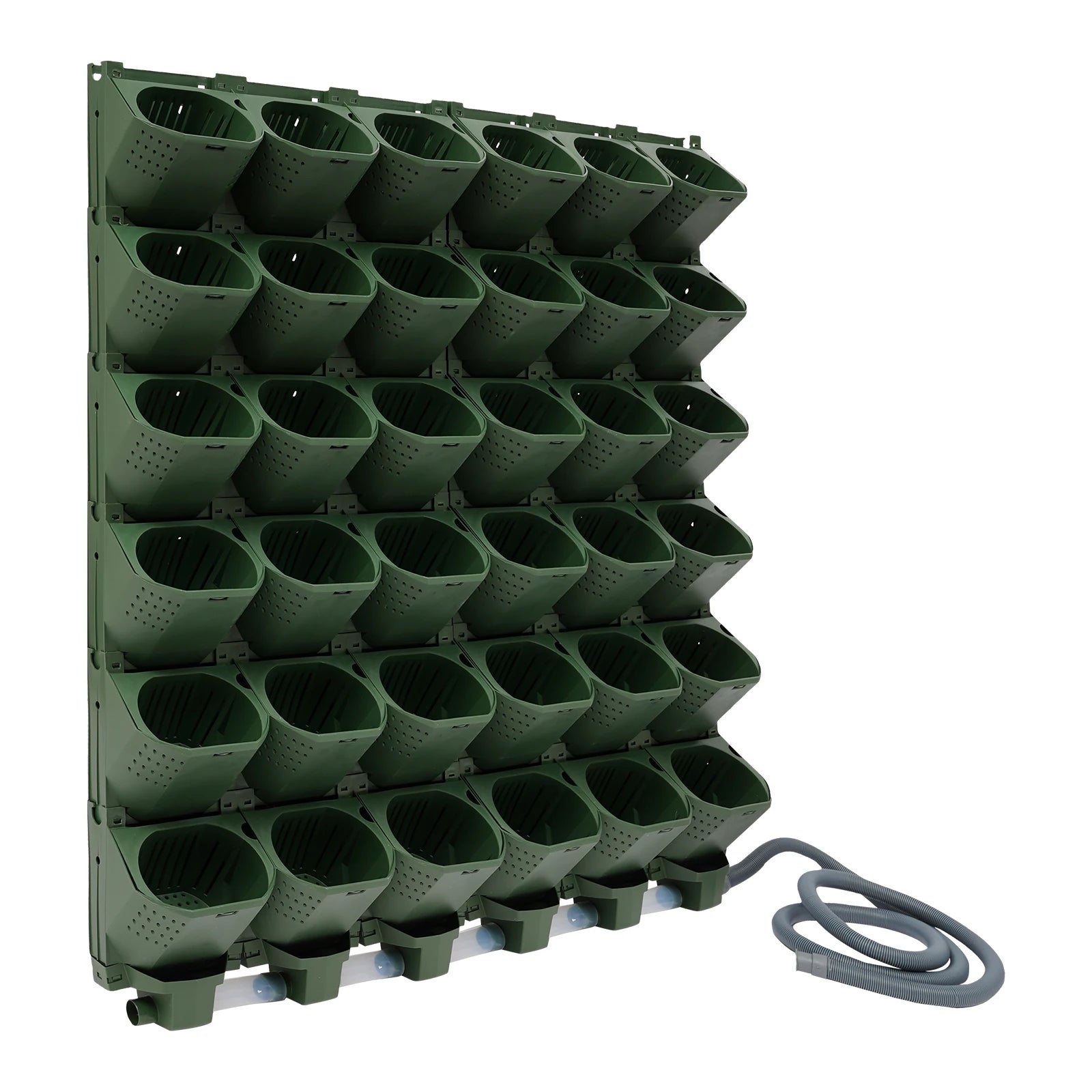36 Cups Vertical Wall Planter Kit W/Auto Drip Irrigation Smart Timer & LCD Display Home Garden Grow Bag Garden Planter