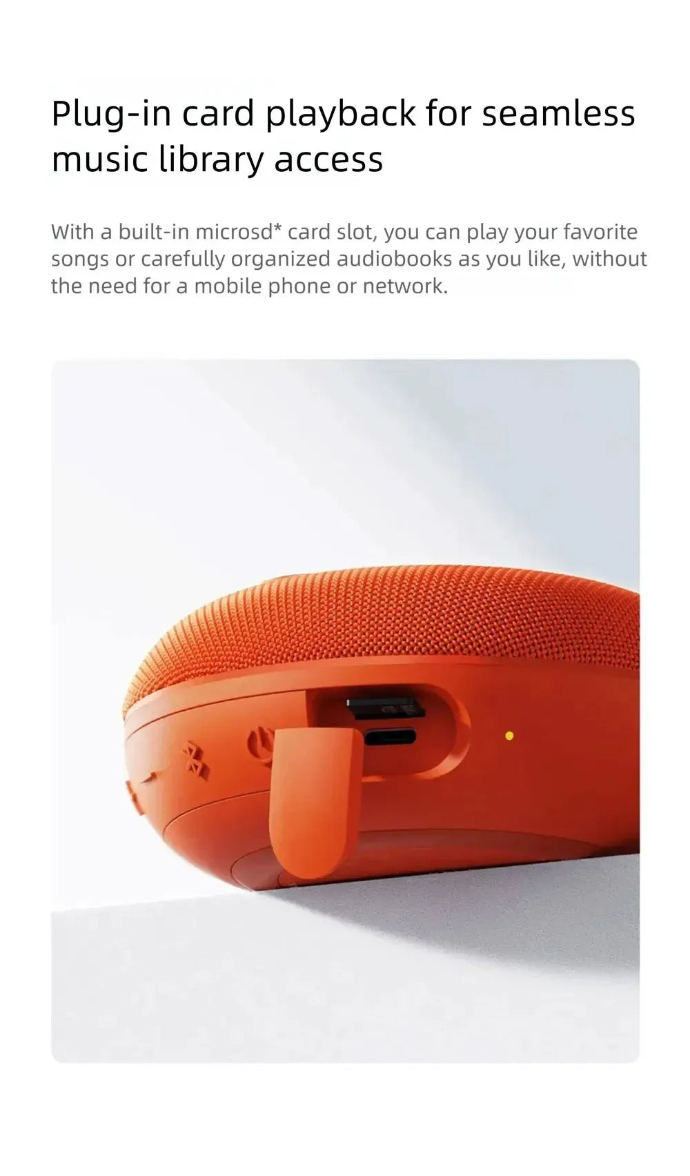 REDMI Bluetooth Speaker 2 Compact size, powerful sound, lightweight and portable for outdoor use CN.