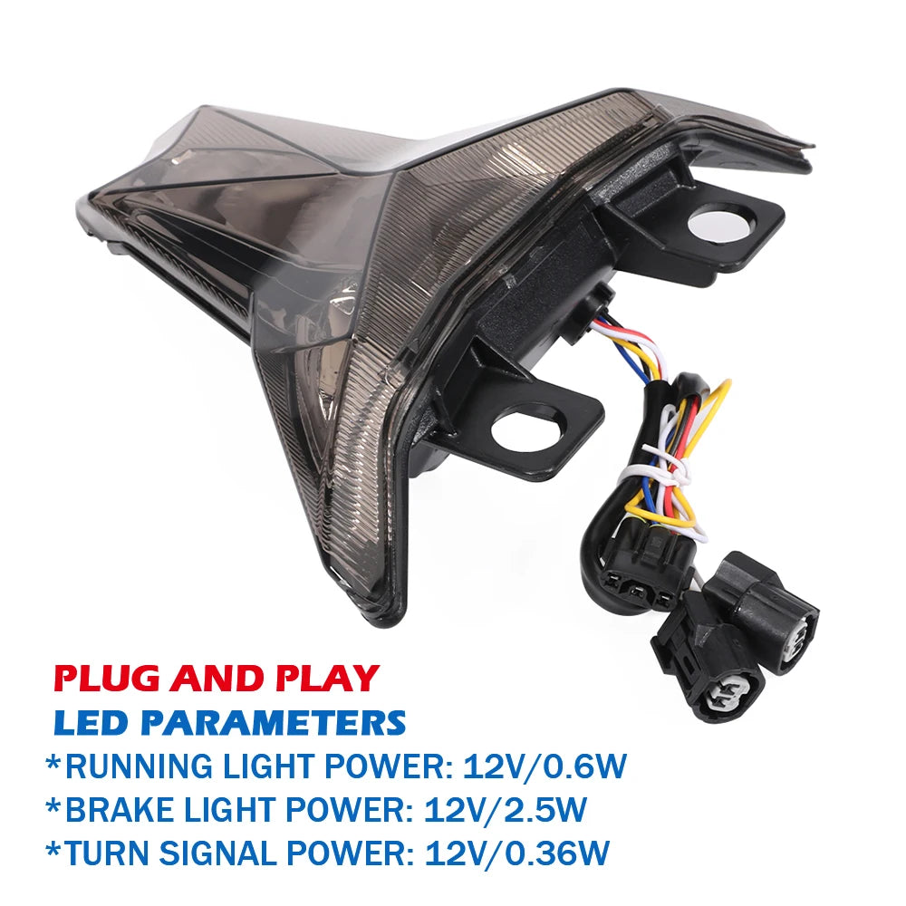 2025 ZX6R ZX25R ZX10RR LED Tail Brake Light Integrated Turn Signal For Kawasaki Ninja ZX-4R ZX-4RR ZX-10R ZX250 ZX400 R/RR ZX636
