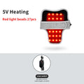 Heated Neck Massager with Red Light Therapy - Portable Muscle Relief Massage Cushion 5V-Heating Tidesmit