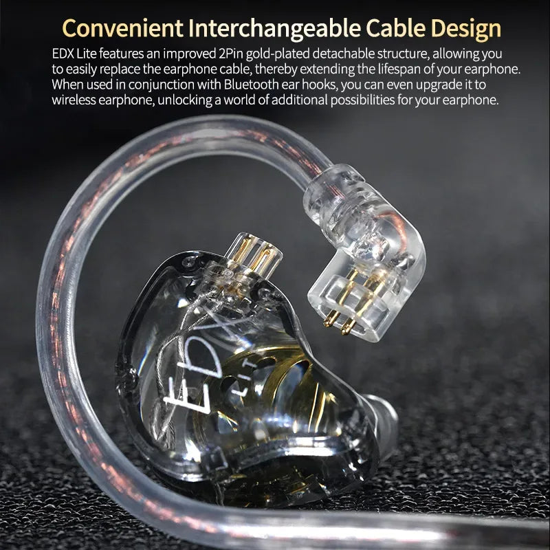 Tidesmit EDX Lite HiFi Bass In-Ear Monitors with Microphone Tidesmit