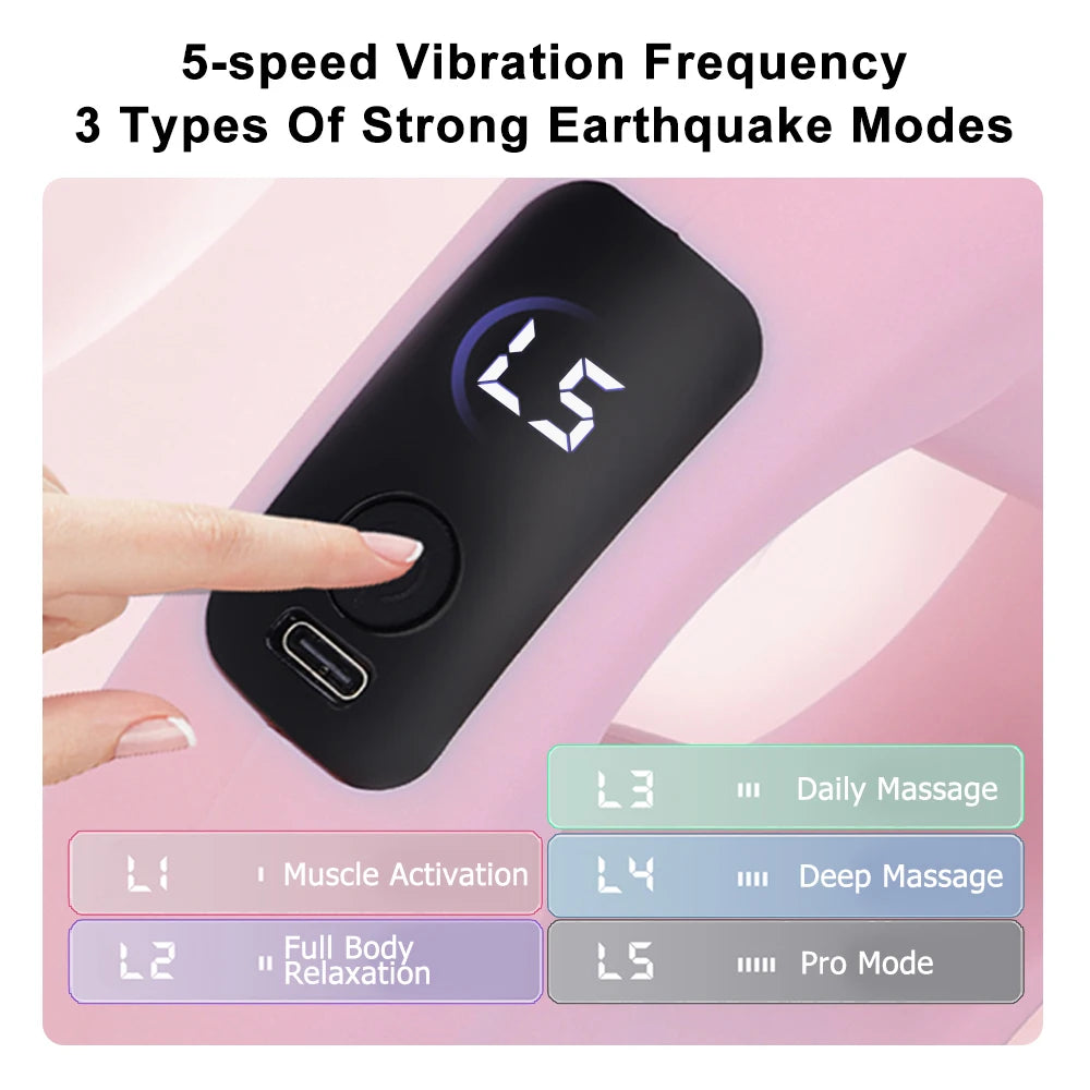 Electric Body Fascia Massage Ring for Deep Tissue Muscle Relief Back Massage Instrument Tidesmit