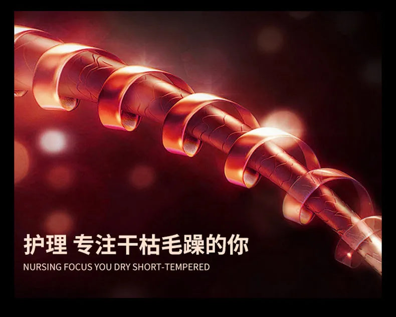 Close-up of hair shaft showing moisture repair, highlighting ion technology benefits of our mini portable hair dryer.