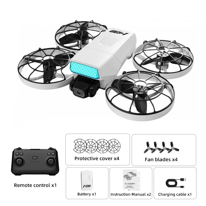 4K Camera Drone with Display Remote - Foldable GPS Obstacle Avoidance Normal control Tidesmit