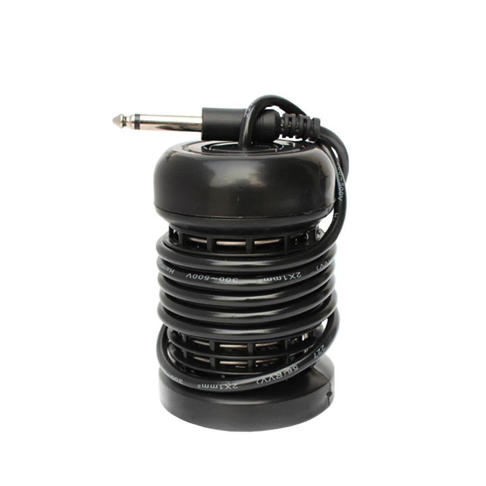 Black ionic detox foot spa array with electric cable plug for professional and home health massage machines.