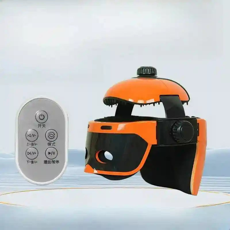 Tidesmit Electric Eye Massager with Heat and Scalp Vibration Therapy Eye Massage Instrument Orange Tidesmit