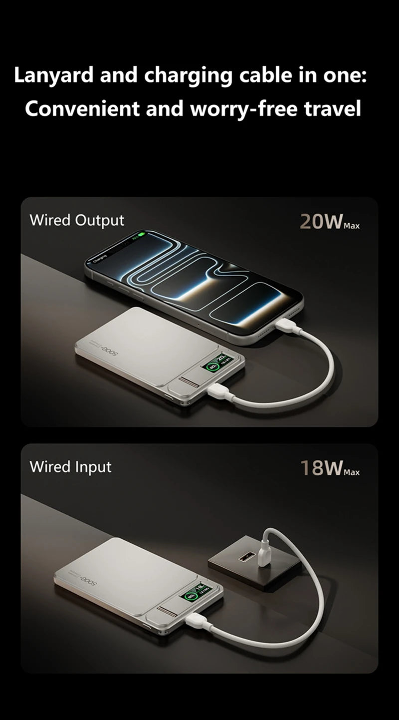 Magnetic Wireless Power Bank 10000mAh for iPhone with PD Fast Charging Tidesmit
