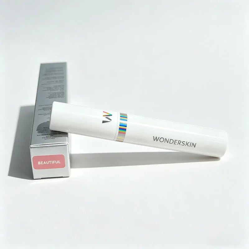 Wonderskin Peel-Off Lip Stain in Beautiful, a long-lasting waterproof matte liquid lipstick with silver packaging.