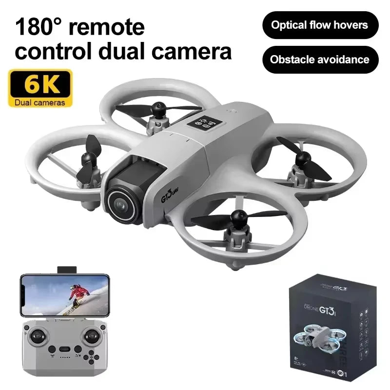 Foldable GPS Drone with 8K Dual Camera and Obstacle Avoidance | Tidesmit GT3-6K-Grey-1B Tidesmit