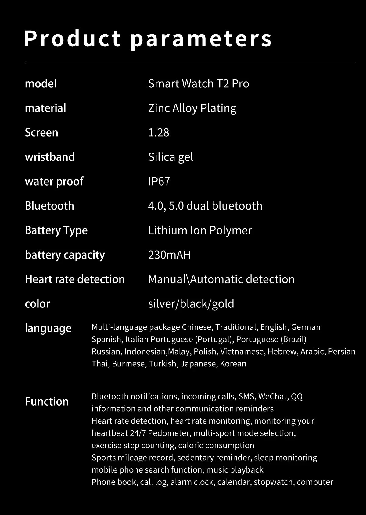 New Women Bluetooth Call Smart Watch HeartRate Blood Pressure Monitoring Smartwatches IP67 Waterproof Men Smartwatch+Box