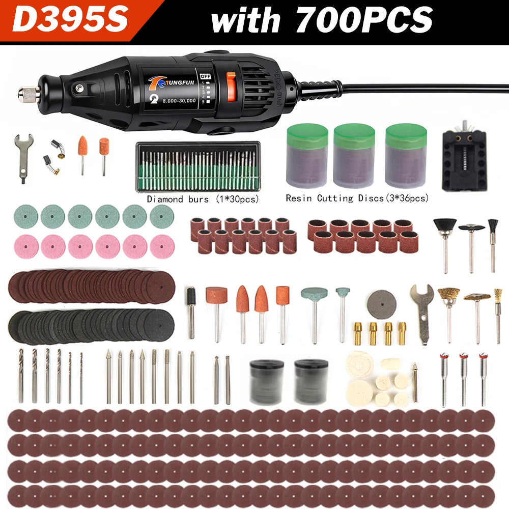 Mini Electric Drill Engraver Machine, Dremel Rotary Tools, Engraver Grinder Compatible with Power Tools, Accessories, 220V