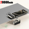 Tidesmit 20000mAh Portable Power Bank with Built-in Fast Charging Cable White 10000mAh Tidesmit