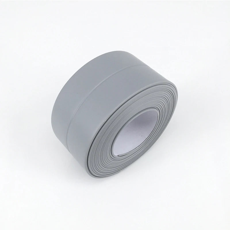 Self-adhesive waterproof sealing tape roll in grey