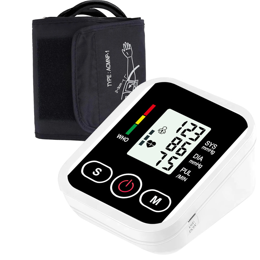 New Blood Pressure Monitor Upper Arm Automatic Tonometer Digital Tensiometer BP Monitor Medical Sphygmomanometer Health Care