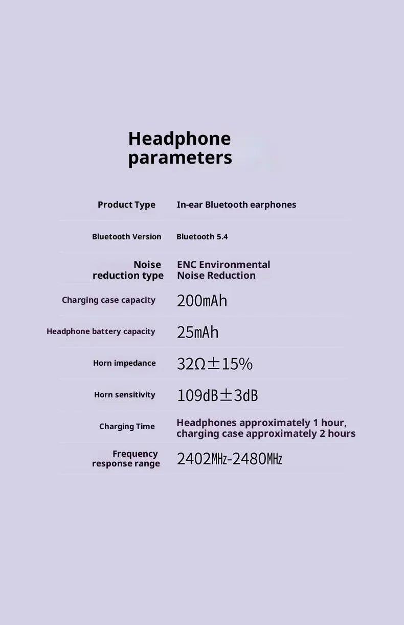 Wireless Ear Hook Headphones Bluetooth 5.4 Sport Tidesmit Tidesmit